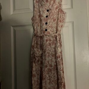 Monteau Los Angeles- sleeveless floral maxi dress